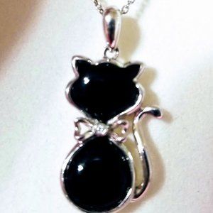 Sterling Silver Cat Pendent for the cal Lover